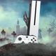 La Xbox One est officiellement morte 1 Une Xbox One S se tient debout dans un cimetière la nuit.